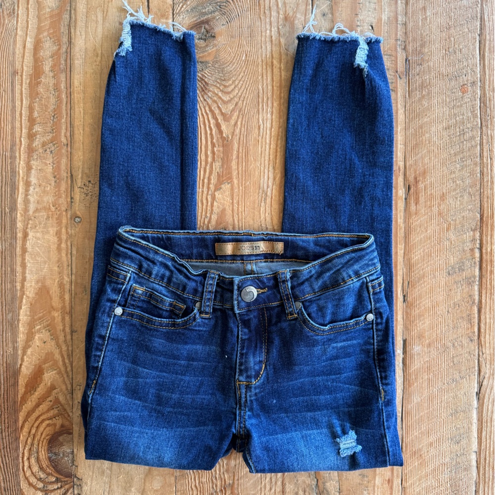Distressed Joe’s Jeans skinny jeans, size girls 8